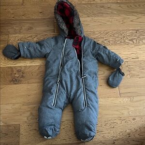 6/12M - CANADIANA - Baby winter snowsuit neutral gender